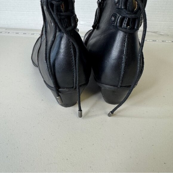 Aetrex Lagenlook Colorblock Leather Arch Support Comfort Ankle Boots Size 9M - Picture 4 of 13